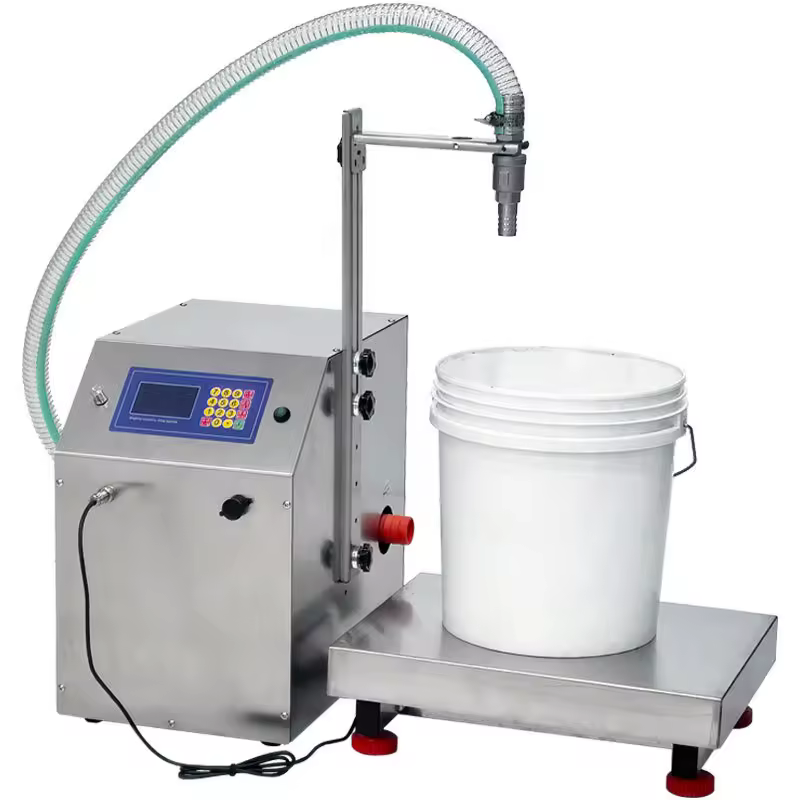 Gravimetrische Abfüllmaschine für viskose Flüssigkeiten bis 72 l
